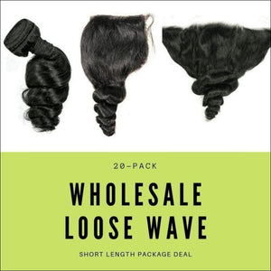 Brazilian Loose Wave Short Length Package Deal